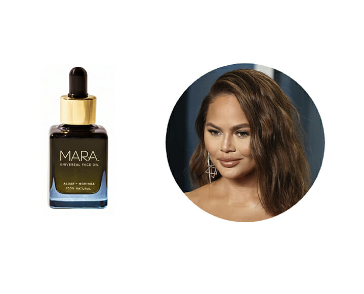 Chrissy Teigen loves MARA Algae + Moringa Universal Face Oil